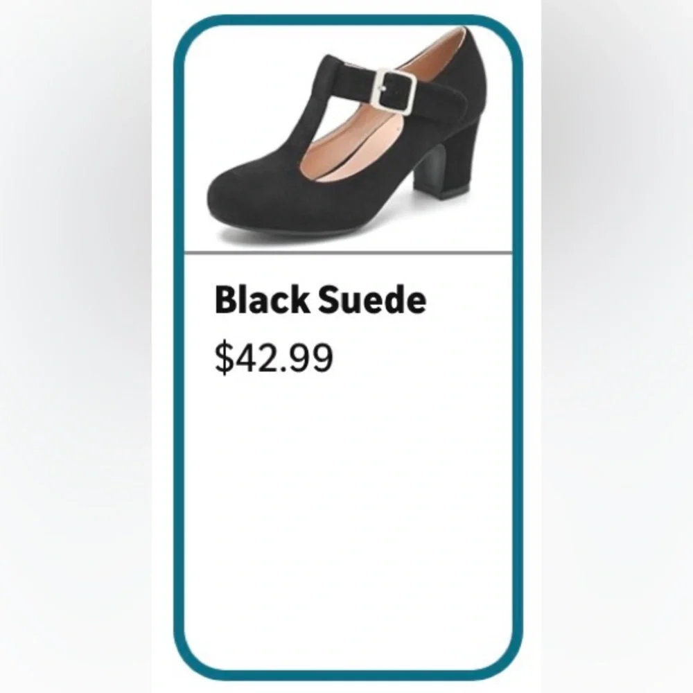 NEW Black Mary Jane Heels 8.5 / Tacones 41 - Picture 7 of 10